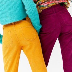 NWT high rise plum corduroy jeans